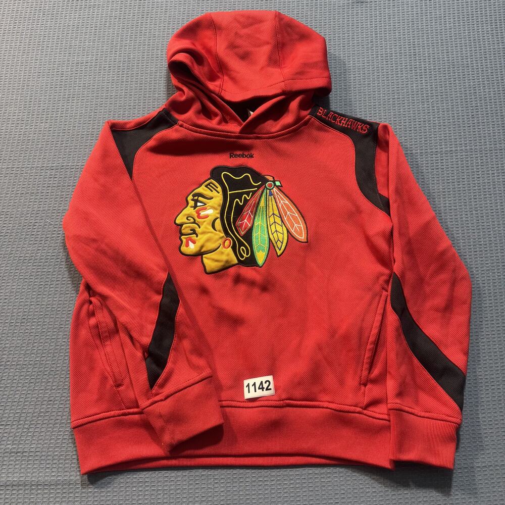 Reebok‎ Face off Boys Hoodie Sz M Pre-Owned Excellent